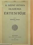 A Szent István Akadémia Értesitője 1918/1.