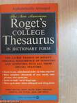 The new american Roget's College Thesaurus in Dictionary Form