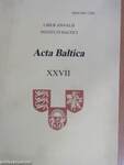 Acta Baltica XXVII/1989