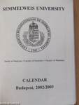 Semmelweis University Calendar 2002/2003