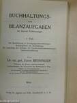 Buchhaltungs- und Bilanzaufgaben mit kurzen Erläuterungen