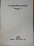 A Magyar Tudományos Akadémia Agrártudományok Osztályának Tájékoztatója 1994