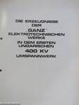 Die Erzeugnisse der "Ganz" Elektrotechnischen Werke in dem ersten Ungarischen 400 KV Umspannwerk