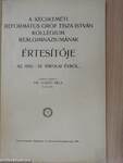 A kecskeméti Református Gróf Tisza István reálgimnázium értesítője az 1932.-33. iskolai évről