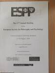 The 17th Annual Meeting of the European Society for Philosophy and Psychology