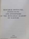 Research Institutes, Institutions and Enterprises of the Hungarian Academy of Sciences