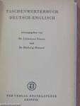 Taschenwörterbuch Deutsch-Englisch