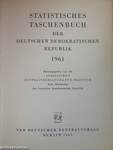 Statistisches Taschenbuch der Deutschen Demokratischen Republik 1961