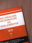 Meliorációs információk és közlemények 1974/1.