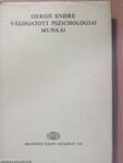 Gergő Endre válogatott pszichológiai munkái (aláírt példány)