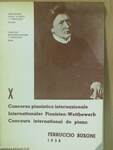 X. Concorso pianistico internazionale/X. Internationaler Pianisten-Wettbewerb/X. Concours international de piano