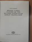 Middle Turkic Glosses of the Rylands Interlinear Koran Translation