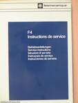 F4 Instructions de service