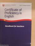 Certificate of Proficiency in English - Handbook for teachers