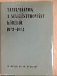 Tanulmányok a neveléstudomány köréből 1972-1974