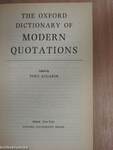 The Oxford Dictionary of Modern Quotations