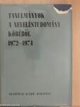 Tanulmányok a neveléstudomány köréből 1972-1974