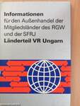 Informationen für den Außenhandel der Mitgliedsländer des RGW und der SFRJ