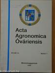 Acta Agronomica Óváriensis Volume 35. Number 1.