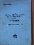 A magyar népköztársaság belügyminiszterének 40/1987. számú utasítása