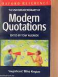 The Oxford Dictionary of Modern Quotations