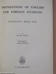 Foundations of English for foreign students - Students' Book 1.