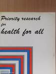 Priority research for health for all