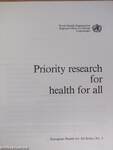 Priority research for health for all