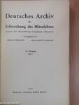 Deutsches Archiv für Erforschung des Mittelalters namens der Monumenta Germaniae Historica Heft 1.