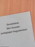 Gondolatok Sári Gusztáv pedagógiai hagyatékából