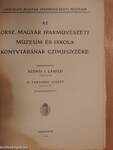 Az Orsz. Magyar Iparművészeti Múzeum és Iskola könyvtárának czímjegyzéke