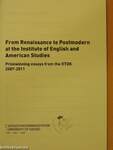 From Renaissance to Postmodern at the Institute of English and American Studies