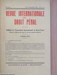 Revue Internationale de Droit Pénal 1972. I-II.