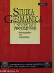 Studia Germanica Universitatis Vesprimiensis 1999/1