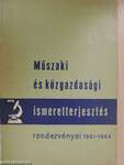 Műszaki és közgazdasági ismeretterjesztés rendezvényei 1961-1964