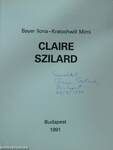 Claire Szilard (dedikált példány)