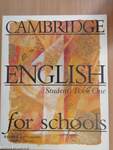 Cambridge English for Schools - Student's Book One