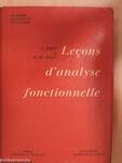 Lecons d'analyse fonctionnelle