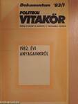 Politikai Vitakör 1983/1.