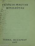 Francia-magyar miniszótár (minikönyv)