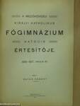 A Mezőkövesdi Királyi Katholikus Főgimnázium hatodik értesítője