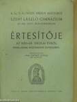 A Mezőkövesdi Királyi Katolikus Szent László Gimnázium (IV-VIII. Oszt. Reálgimnázium) értesítője az 1937-38. iskolai évről