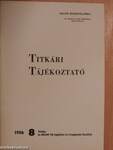 Titkári tájékoztató 1986/8.