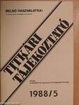 Titkári tájékoztató 1988/5.