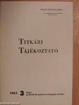 Titkári tájékoztató 1985/3.