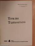 Titkári tájékoztató 1985/4.