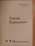 Titkári tájékoztató 1986/1.