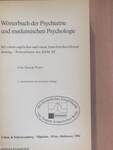 Wörterbuch der Psychiatrie und medizinischen Psychologie