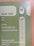 Acta Scientiarum Transylvanica 2011/1