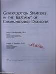Generalization Strategies in the Treatment of Communication Disorders